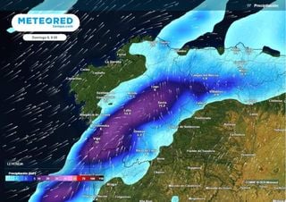 Confirmado para Galicia: el domingo volverán las lluvias intensas y las fuertes rachas de viento