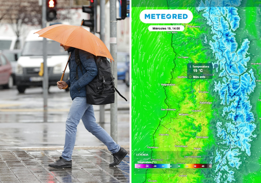 Confirmado: Santiago tendr&aacute; nuevos chubascos este lunes y luego las temperaturas subir&aacute;n hasta 20 &deg;C