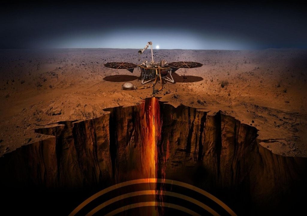 Ils estiment qu'il y a suffisamment d'eau liquide sur Mars pour former une couche à la surface de plus de 800 mètres de profondeur. Crédit : NASA/JPL-Caltech.