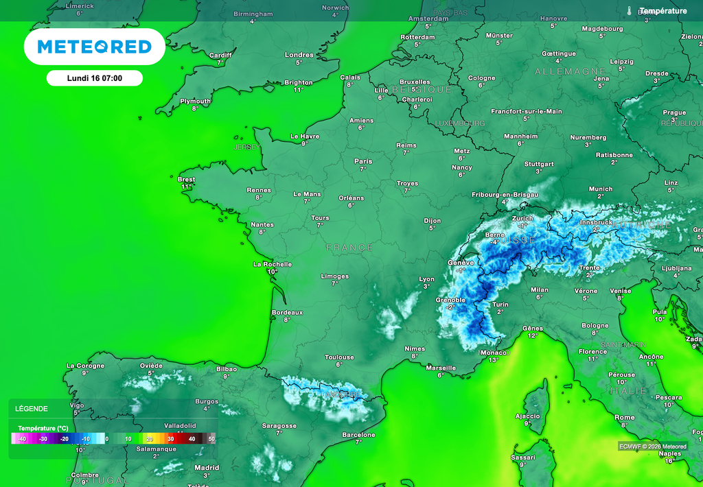 La matinée de lundi sera encore un peu fraîche mais le risque de gel sera très limité dans quelques "trous à froid".