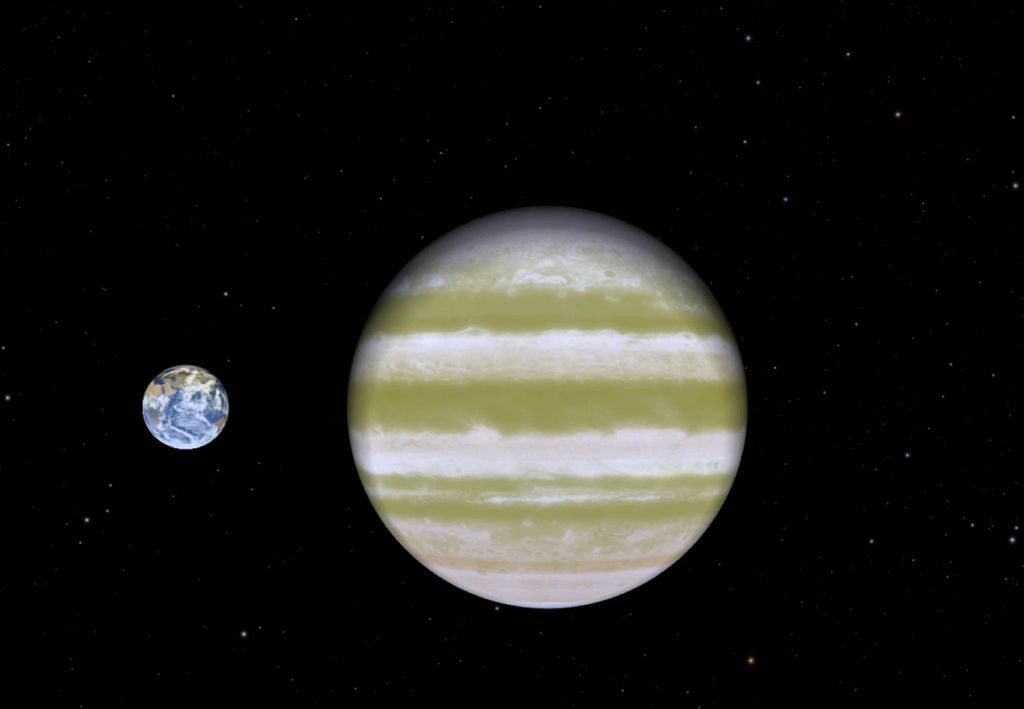 Terra e exoplaneta LTT9779b Terra e exoplaneta LTT9779b