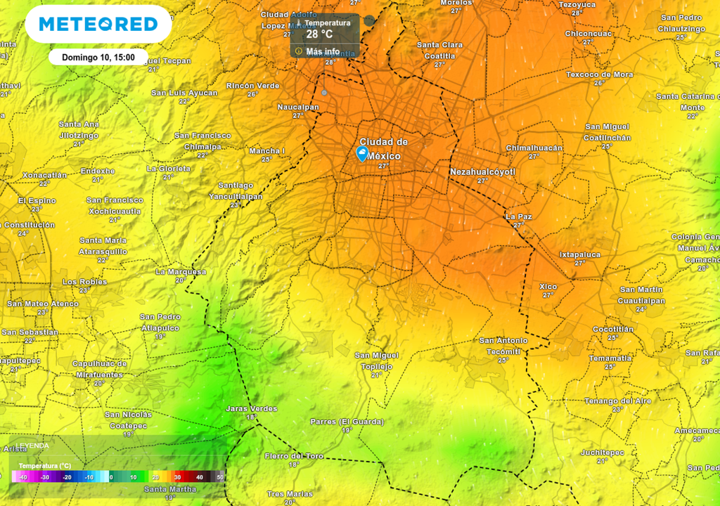 Se espera un ambiente cálido esta tarde, aunque el desarrollo de tormentas disminuirá la sensación de calor en la capital.