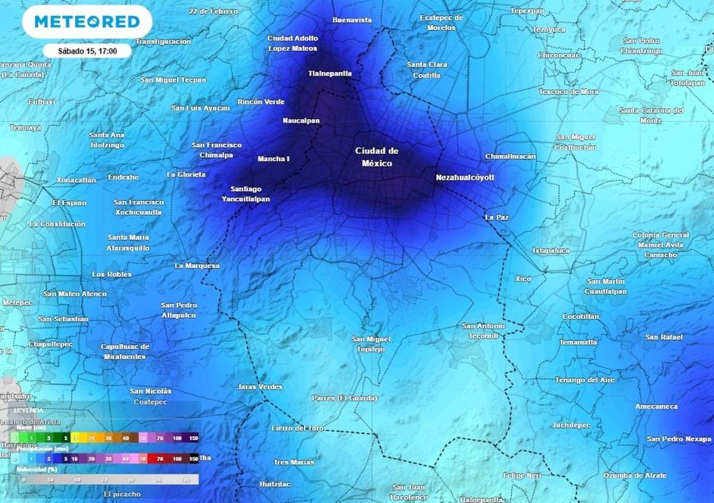 El acumulado de lluvias de este sábado 15 de agosto puede alcanzar hasta los 30 mm, pudiendo desencadenar inundaciones y corrientes de agua importantes.