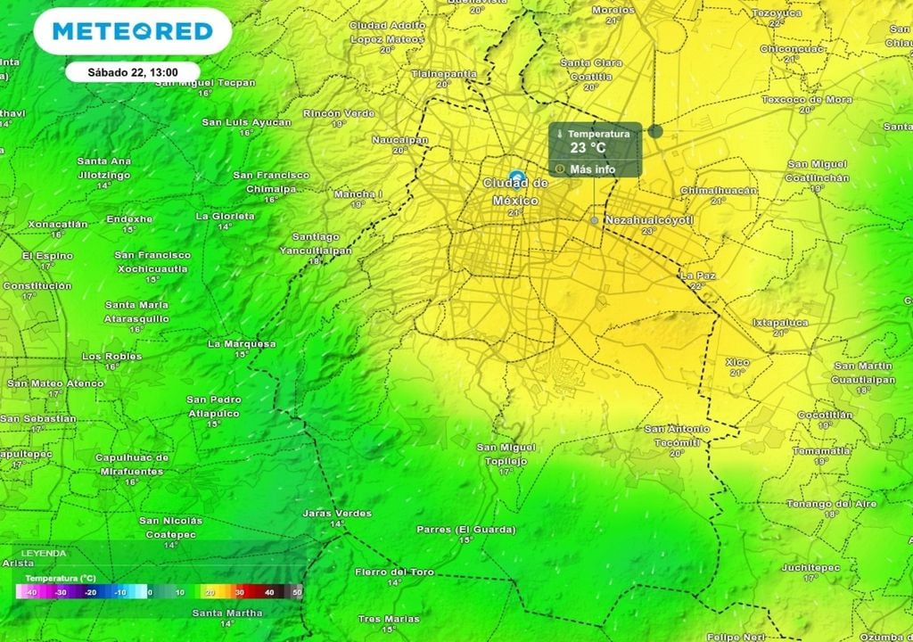 La nubosidad y las lluvias mantendrán una tarde templada este sábado en la CDMX.