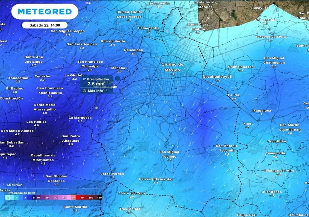 Se espera un patrón de lluvias que afectará toda la capital a partir de las primeras horas de la tarde.
