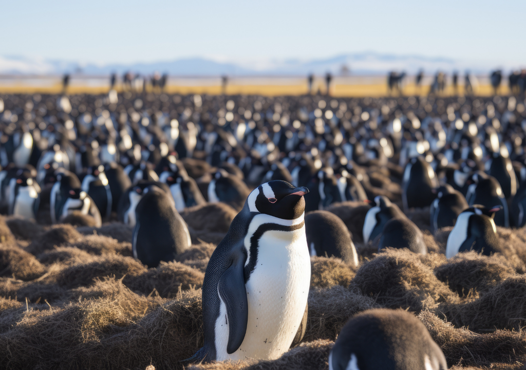 Una de las mayores colonias de pingüinos de Magallanes puede visitarse en Punta Tombo (Chubut).