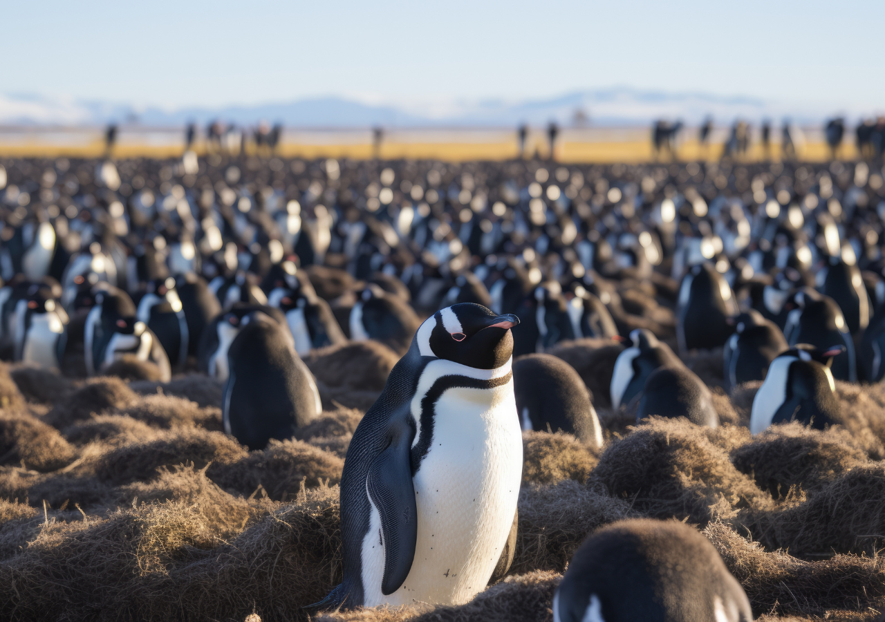 Una de las mayores colonias de pingüinos de Magallanes puede visitarse en Punta Tombo (Chubut).