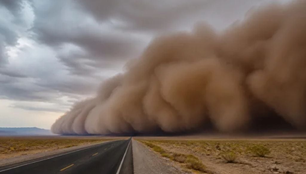 Con el paso de los frentes fríos, suelen mostrarse las peligrosas tormentas de arena. Con el paso de los frentes fríos, suelen mostrarse las peligrosas tormentas de arena.