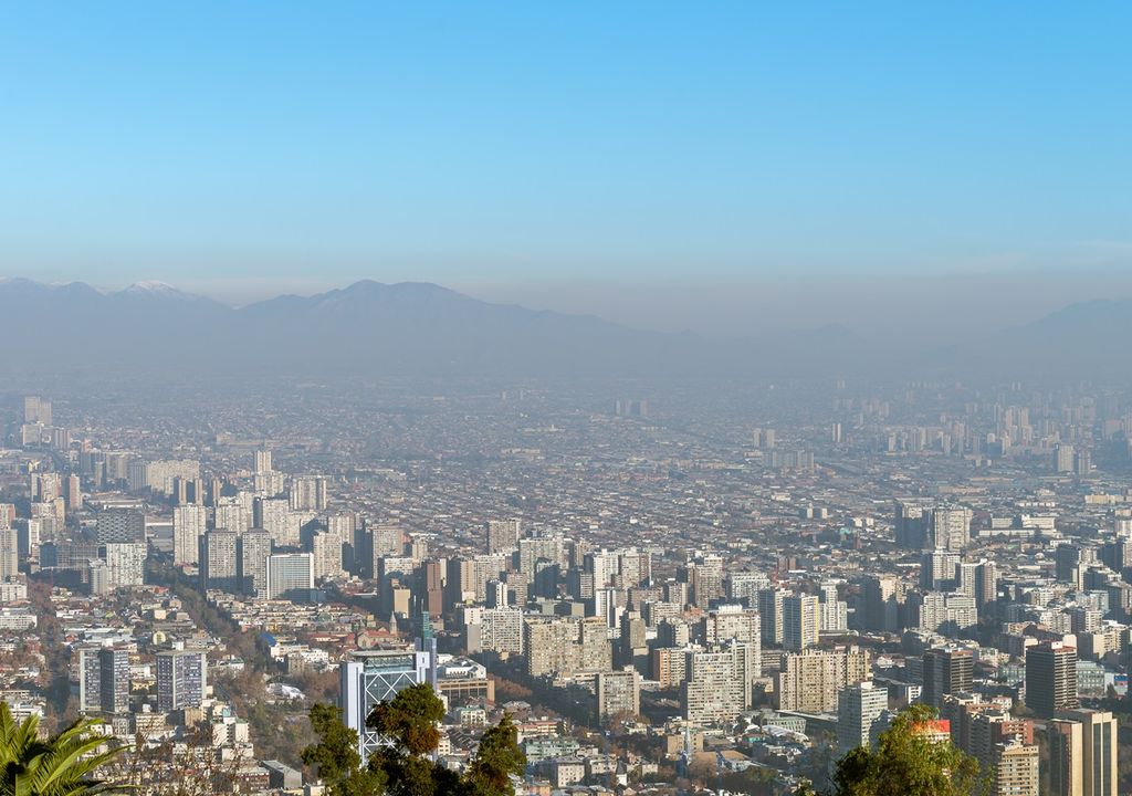 Contaminación del aire sobre Santiago de Chile