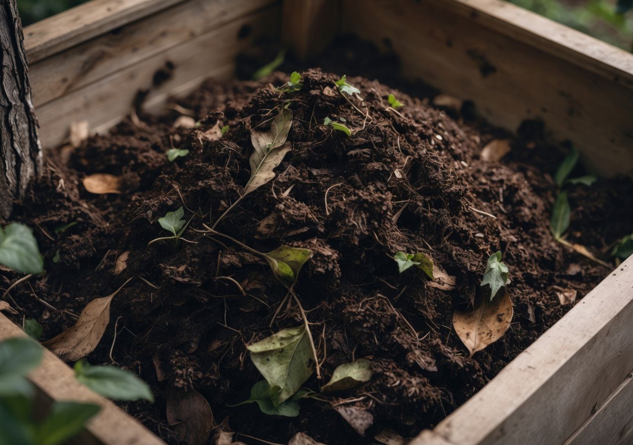 El empleo de hojas y madera reciclada puede ofrecernos un compost de calidad para nuestro jardín