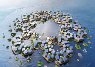 Eine schwimmende Stadt in Südkorea wird als Lösung für den steigenden Meeresspiegel gebaut