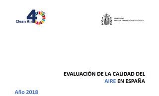 Contaminación atmosférica: resultados de 2018 de la calidad del aire