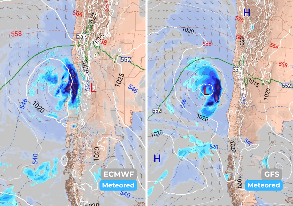 Hasta el momento, solo nuestro modelo de referencia del ECMWF muestra señales del posible retorno de lluvias durante el próximo sábado (4).