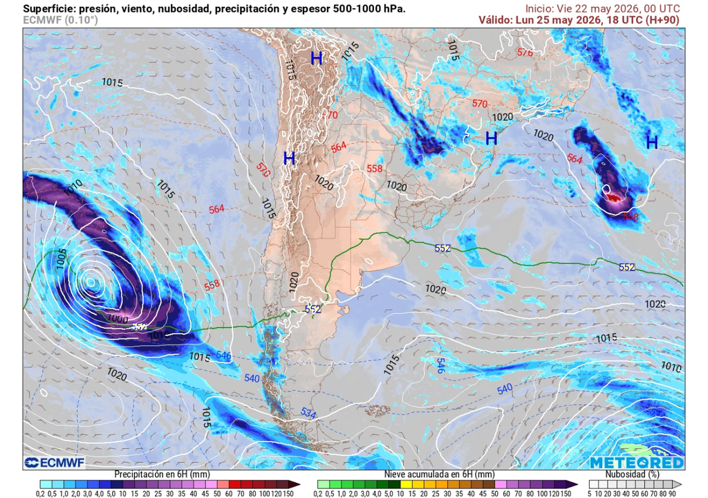 Se rompe la estabilidad ante la aproximación de un sistema frontal, cuyo primer impacto será un aumento de temperaturas por advección cálida.