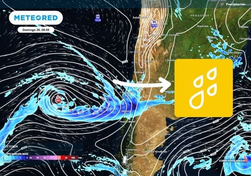 Contin&uacute;an las lluvias en la zona central: m&aacute;s de 30 mm se acumular&iacute;an entre lunes y martes