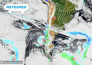 Continúan las precipitaciones avanzando a la zona central este fin de semana en Chile