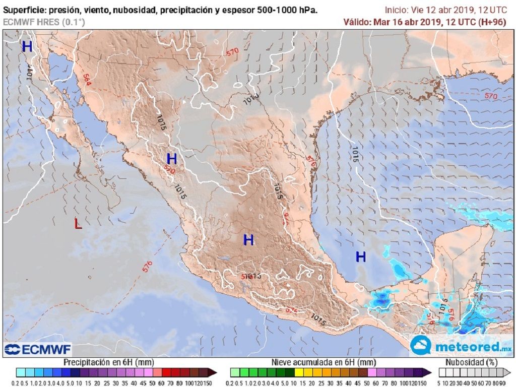 En el centro del país dominará ambiente estable.