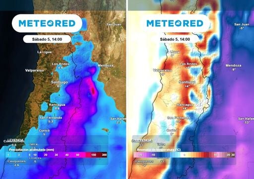 Santiago tendr&aacute; una tarde distinta este mi&eacute;rcoles: chubascos avanzan por la cordillera y cambia el tiempo en la RM