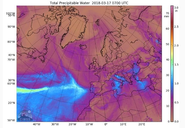 Contrastes De Humedad: Río Atmosférico Y “siberiana”