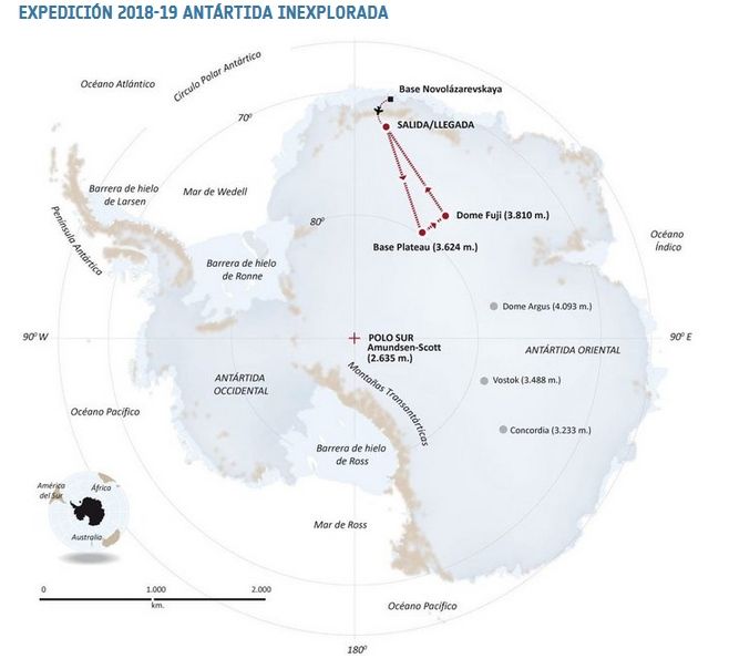 Contribución Científica De La Esa A La Expedición Antártida Inexplorada 2018