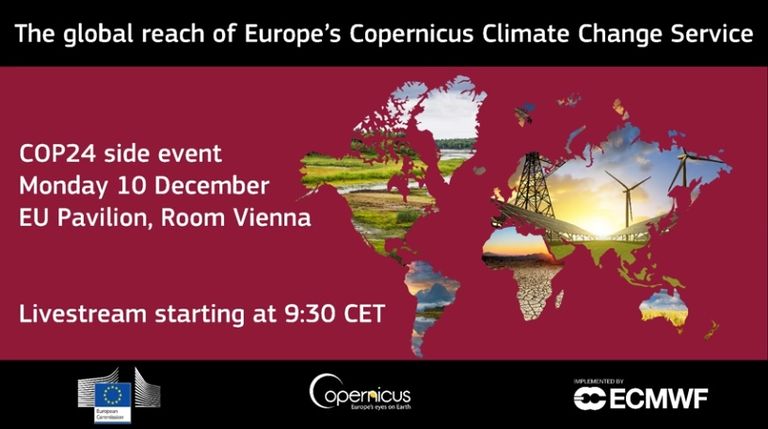 Cop 24: Copernicus Climate Change Service Marca La Diferencia En Todo El Mundo Cop 24: Copernicus Climate Change Service Marca La Diferencia En Todo El Mundo