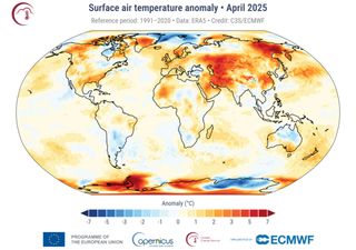 Copernicus advierte: 21 de los últimos 22 meses la temperatura media global fue 1,5 °C superior al nivel preindustrial