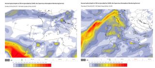 Copernicus monitoriza la calima hacia Europa occidental
