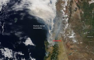 Copernicus monitoriza los incendios de Chile