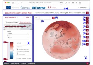 Copernicus apresenta o seu Atlas Climático Interativo que pode ser utilizado gratuitamente e de forma prática