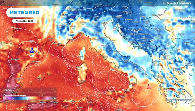 Corrente a getto polare in rinforzo sull'Europa tra 5 giorni: meteo in Italia destinato a cambiare secondo ECMWF