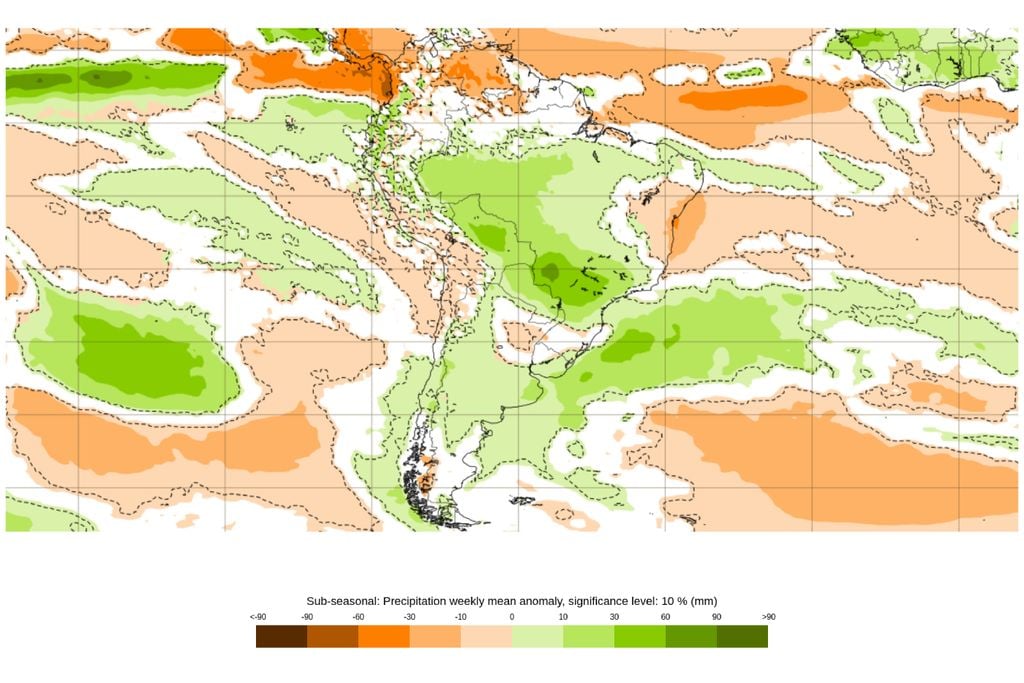 ciclone, RS, Paraná, trigo, CONAB Anomalias de precipitação indicam mudança gradual no padrão entre 8 e 15 de junho, com retorno mais irregular da umidade ao Centro-Sul após a janela de tempo firme para o trigo.