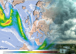 Una potente corriente en chorro en el Atlántico Norte condicionará el tiempo durante el Puente de inicio de diciembre