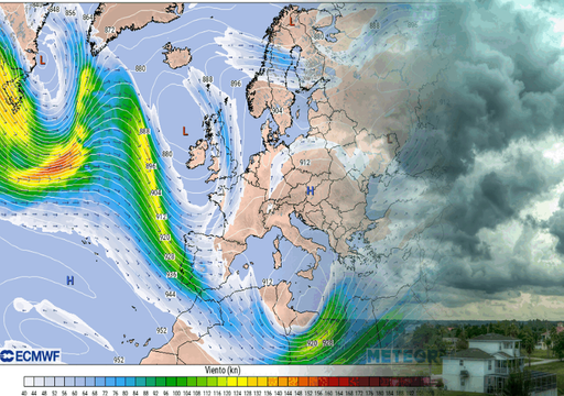 Una potente corriente en chorro en el Atlántico Norte condicionará el tiempo durante el Puente de inicio de diciembre