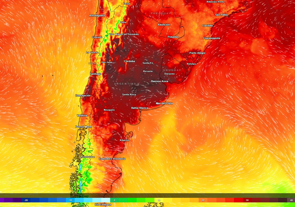 temperaturas ola de calor argentina marzo