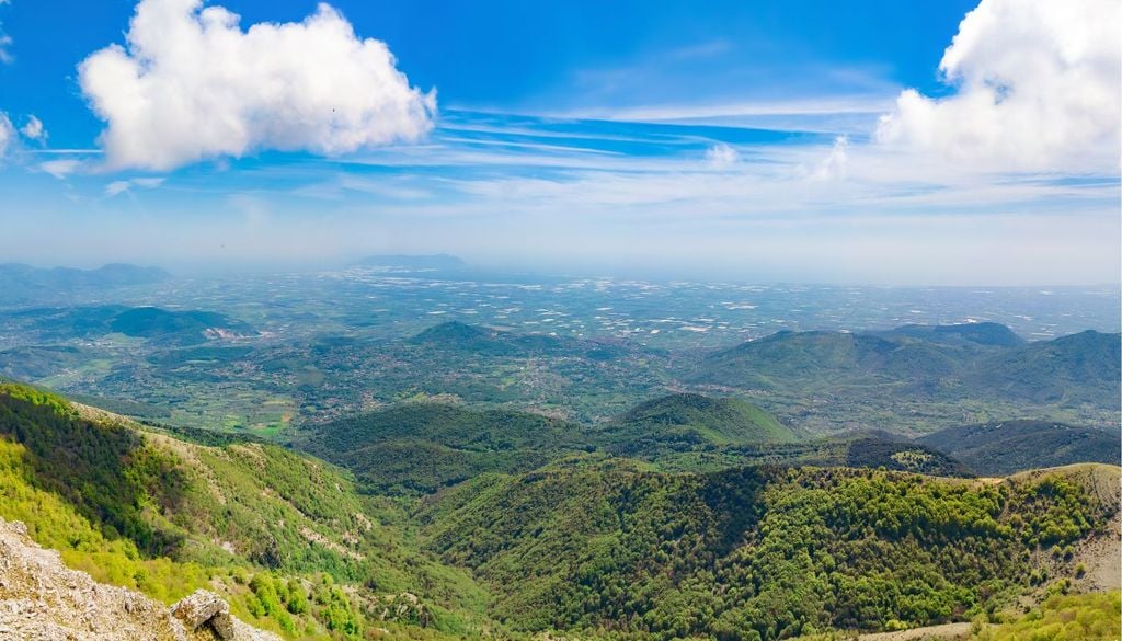 Panorama dai Monti Lepini, alle porte di Roma