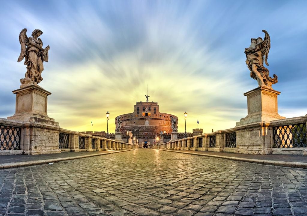 Roma-weekend-carnevale L'alba su Castel Sant'Angelo