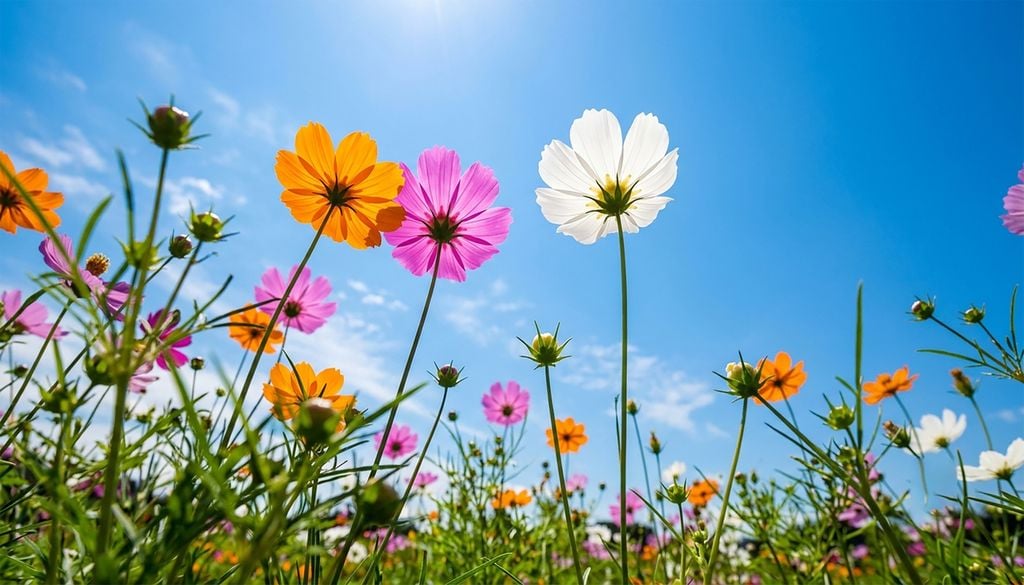cosmo flor Los cosmos combinan una apariencia delicada con un cultivo sencillo, una buena alternativa para quienes quieren disfrutar de más flores en verano.