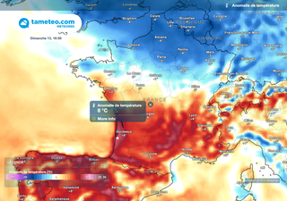 Coup de chaleur sur la France au cours des prochaines heures ! Où va-t-il faire le plus chaud ? 