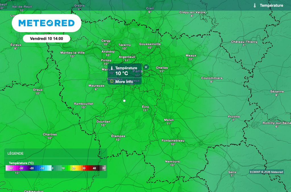 Chute des températures ce vendredi après-midi ! Chute des températures ce vendredi après-midi !