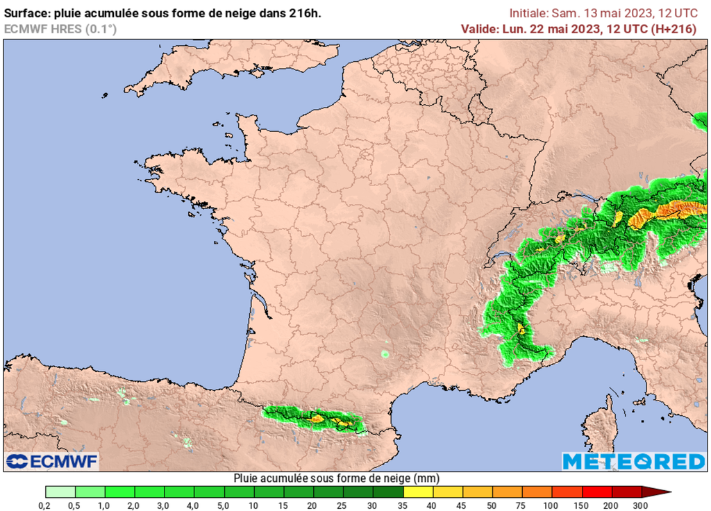 Retour annoncé du manteau blanc à haute altitude sur les massifs pyrénéens et alpins.