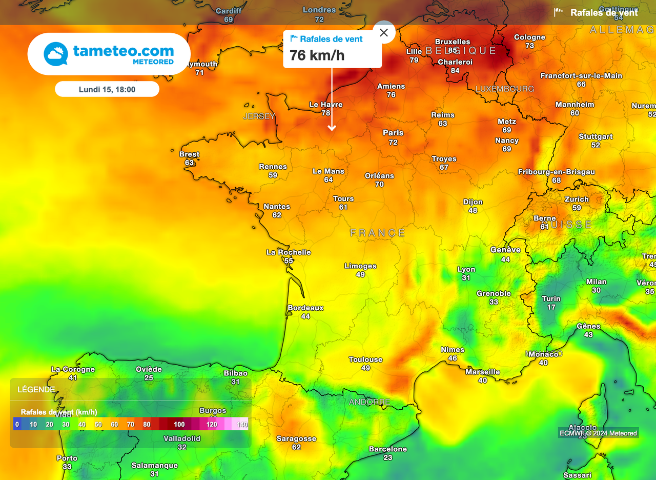 Coup De Vent Annoncé En France Ce Lundi ! À Quoi S'attendre ? Quelles 