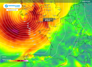 Coup de vent attendu dans le nord-ouest de la France entre dimanche et lundi. Quelles sont les prévisions météo ? 