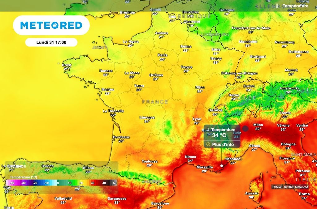 Chaleur toujours aussi intense près de la Méditerranée pour terminer ce mois d'août ! Chaleur toujours aussi intense près de la Méditerranée pour terminer ce mois d'août !