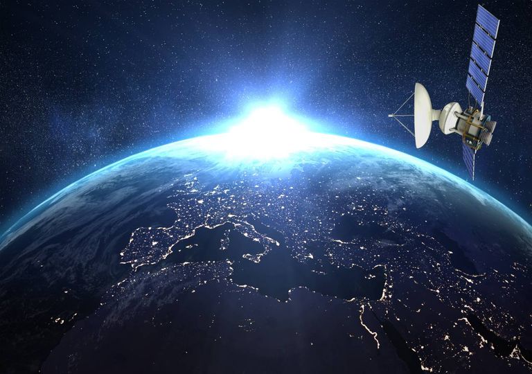Planeta Terra e satélite Planeta Terra e satélite