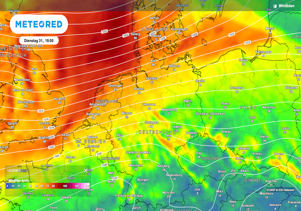 Nordwesten, Südwestwind, Sturmböen, Küste, Mittelgebirgen Nordwesten, Südwestwind, Sturmböen, Küste, Mittelgebirgen