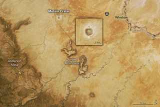 Cráter de un meteorito en Arizona