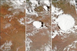 Crecimiento de una tormenta de verano