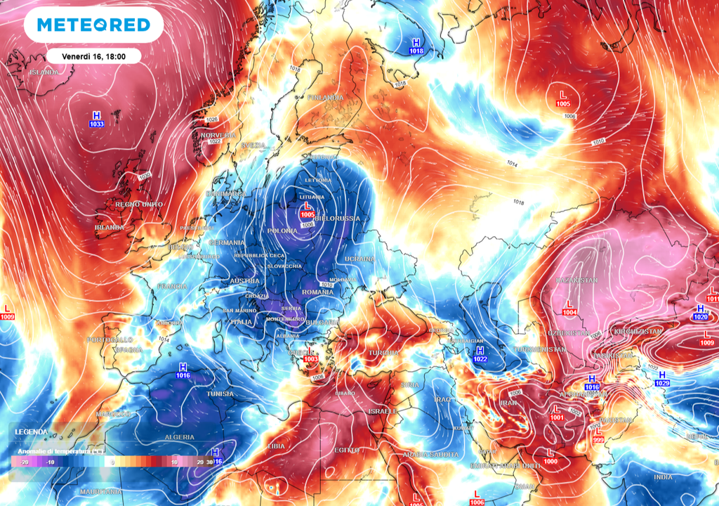 Classico schema barico di blocco.