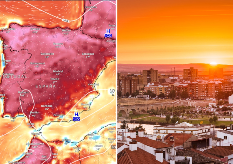 Cresta sahariana: hoy y ma&ntilde;ana al mediod&iacute;a cuatro capitales espa&ntilde;olas se acercar&aacute;n a los 40 &ordm;C