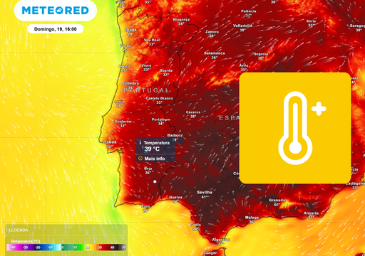 Crista anticicl&oacute;nica forma-se em breve no Atl&acirc;ntico Norte: mais de 35 &ordm;C nestas localidades portuguesas no domingo 19